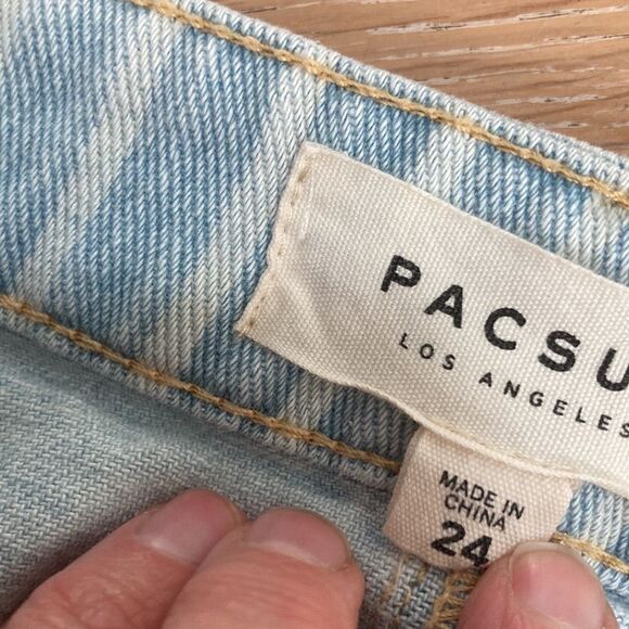 PacSun denim striped skirt 24 - Picture 7 of 8